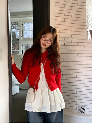 Pray Lace See-through Layered Mock Neck Long Sleeve T-Shirt