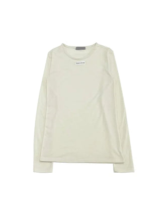 Lian Ribbon Bustier Fleece Long Sleeve Round Neck Long Sleeve T-shirt Set