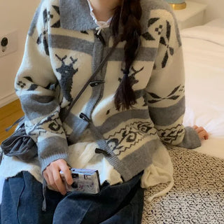 Ellie Wave Double Ribbon Slim Fit Angora Wool Long Sleeve T-Shirt
