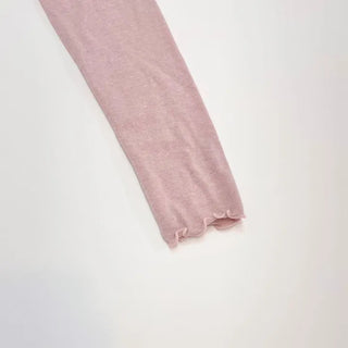 Ellie Wave Double Ribbon Slim Fit Angora Wool Long Sleeve T-Shirt
