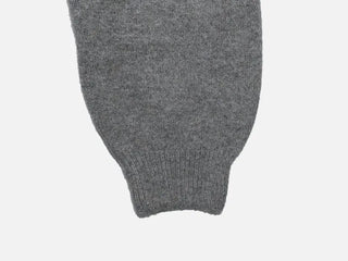 Fluffy Color Block Ribbon Strap Stitch Women's Fit Long Sleeve Knit