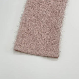 Velma Ribbon Shine Fur Crop Cardigan