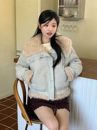 Aroba Fleece Suede Two-Way Mustang Jacket