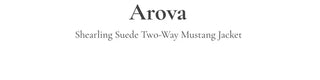 Aroba Fleece Suede Two-Way Mustang Jacket
