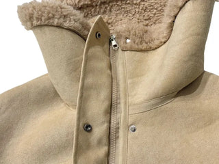 Aroba Fleece Suede Two-Way Mustang Jacket