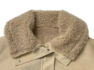 Aroba Fleece Suede Two-Way Mustang Jacket