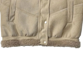 Aroba Fleece Suede Two-Way Mustang Jacket