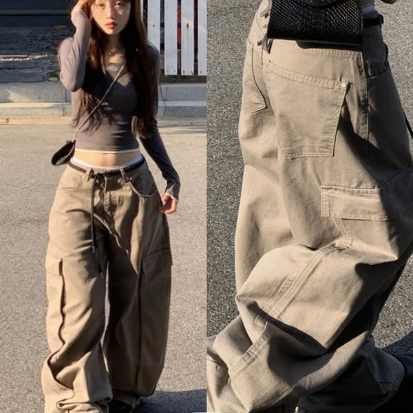 Newell Vintage Cargo Pocket Mega Wide Cotton Long Pants