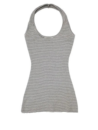 Wendy Malafit Striped Halter Neck Layered Sleeveless Nashi