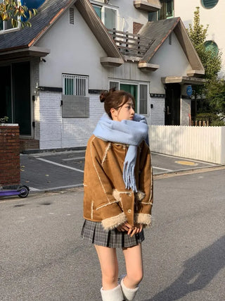 buttery, cozy cashmere heavy long muffler scarf