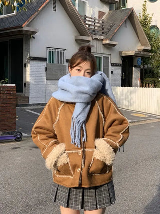 buttery, cozy cashmere heavy long muffler scarf