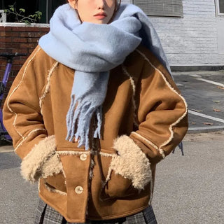 buttery, cozy cashmere heavy long muffler scarf