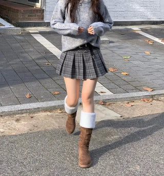 buttery, cozy cashmere heavy long muffler scarf