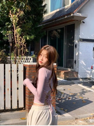 Ether Vizo pin-tuck two-way thick wide fleece long pants