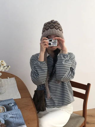 Arbel Mink Fur Banding Long Skirt