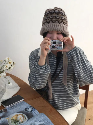 Arbel Mink Fur Banding Long Skirt