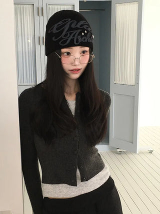 Arbel Mink Fur Banding Long Skirt