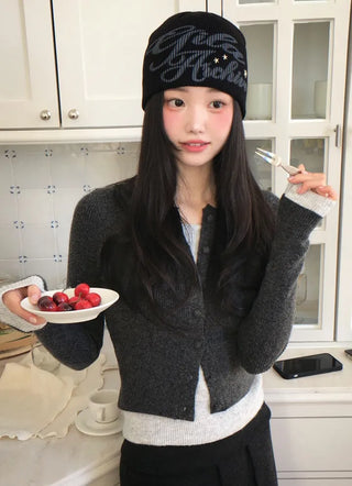 Arbel Mink Fur Banding Long Skirt