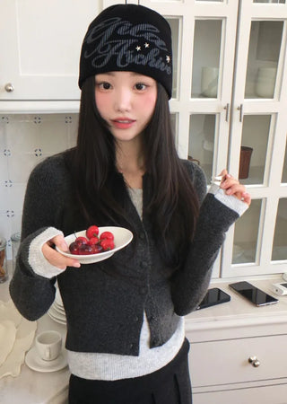 Arbel Mink Fur Banding Long Skirt