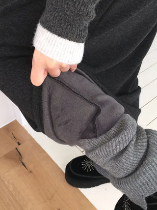 Arbel Mink Fur Banding Long Skirt