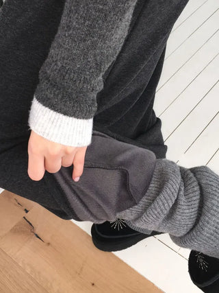 Arbel Mink Fur Banding Long Skirt