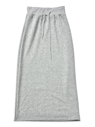 Arbel Mink Fur Banding Long Skirt