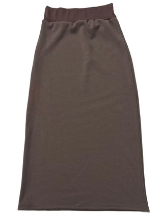 Arbel Mink Fur Banding Long Skirt