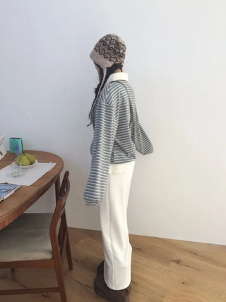 Arbel Mink Fur Banding Long Skirt