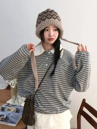 Arbel Mink Fur Banding Long Skirt