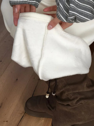 Arbel Mink Fur Banding Long Skirt