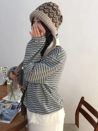 Arbel Mink Fur Banding Long Skirt