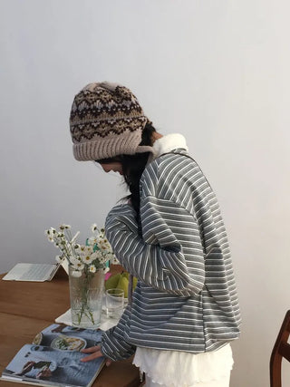 Arbel Mink Fur Banding Long Skirt