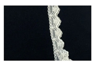 Carmine Wave Lace Flower Layered Sleeveless Nashi