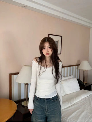 Bucket Vintage Washed Wide Denim Long Pants