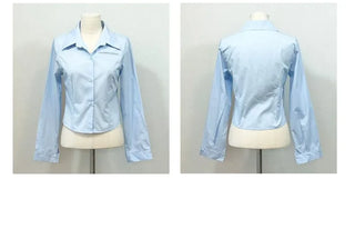Danes Slim Fit Pin Tuck Cut Rolled Long Sleeve Shirt