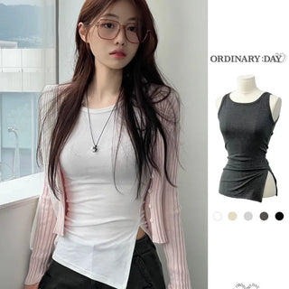 Newmer tension glam fit side slit long sleeveless