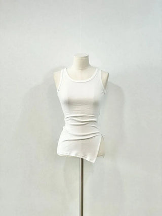 Newmer tension glam fit side slit long sleeveless