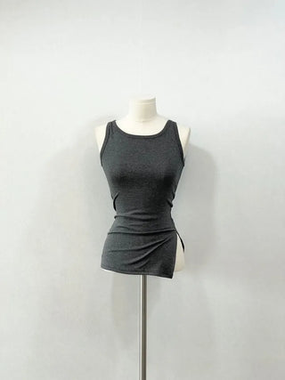 Newmer tension glam fit side slit long sleeveless