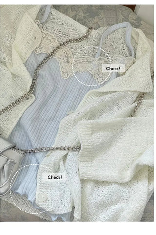 Karin lace layered wave sleeveless nasi