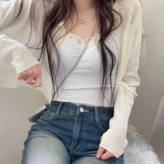 Karin lace layered wave sleeveless nasi