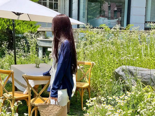 French ribbon shirring button string bustier mini one-piece dress