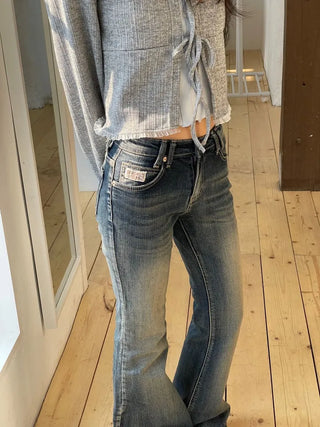 Core Square Neck Ribbon Strap Lace Frill Shirring Golji Cardigan