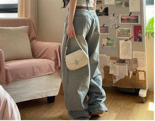 Looks Mega Denim Wide Long Pants one color/2 sizes