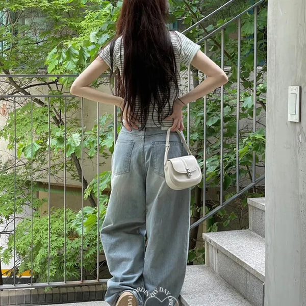 Looks Mega Denim Wide Long Pants one color/2 sizes