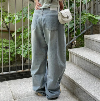 Looks Mega Denim Wide Long Pants one color/2 sizes