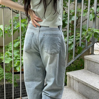 Looks Mega Denim Wide Long Pants one color/2 sizes