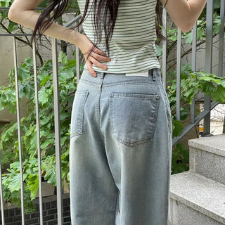 Looks Mega Denim Wide Long Pants one color/2 sizes