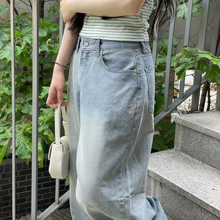 Looks Mega Denim Wide Long Pants one color/2 sizes