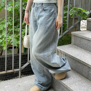 Looks Mega Denim Wide Long Pants one color/2 sizes