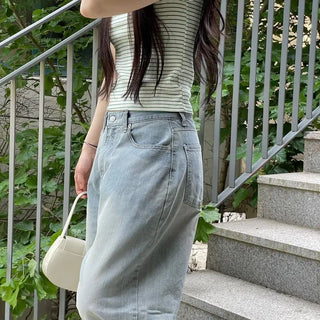 Looks Mega Denim Wide Long Pants one color/2 sizes